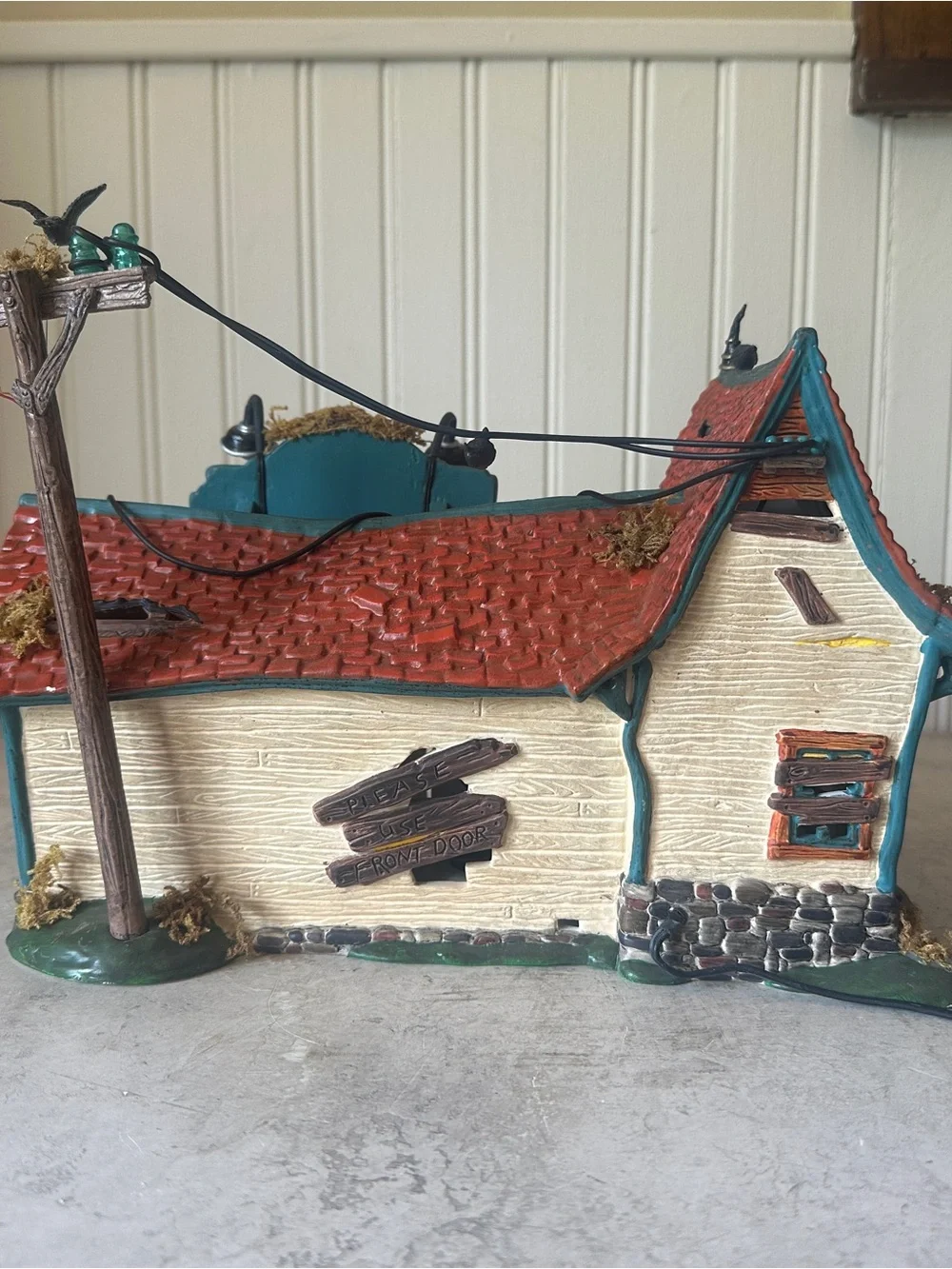 Dept 56 Dead End Motel Halloween Village EUC #55377 Flashing Lights Retired